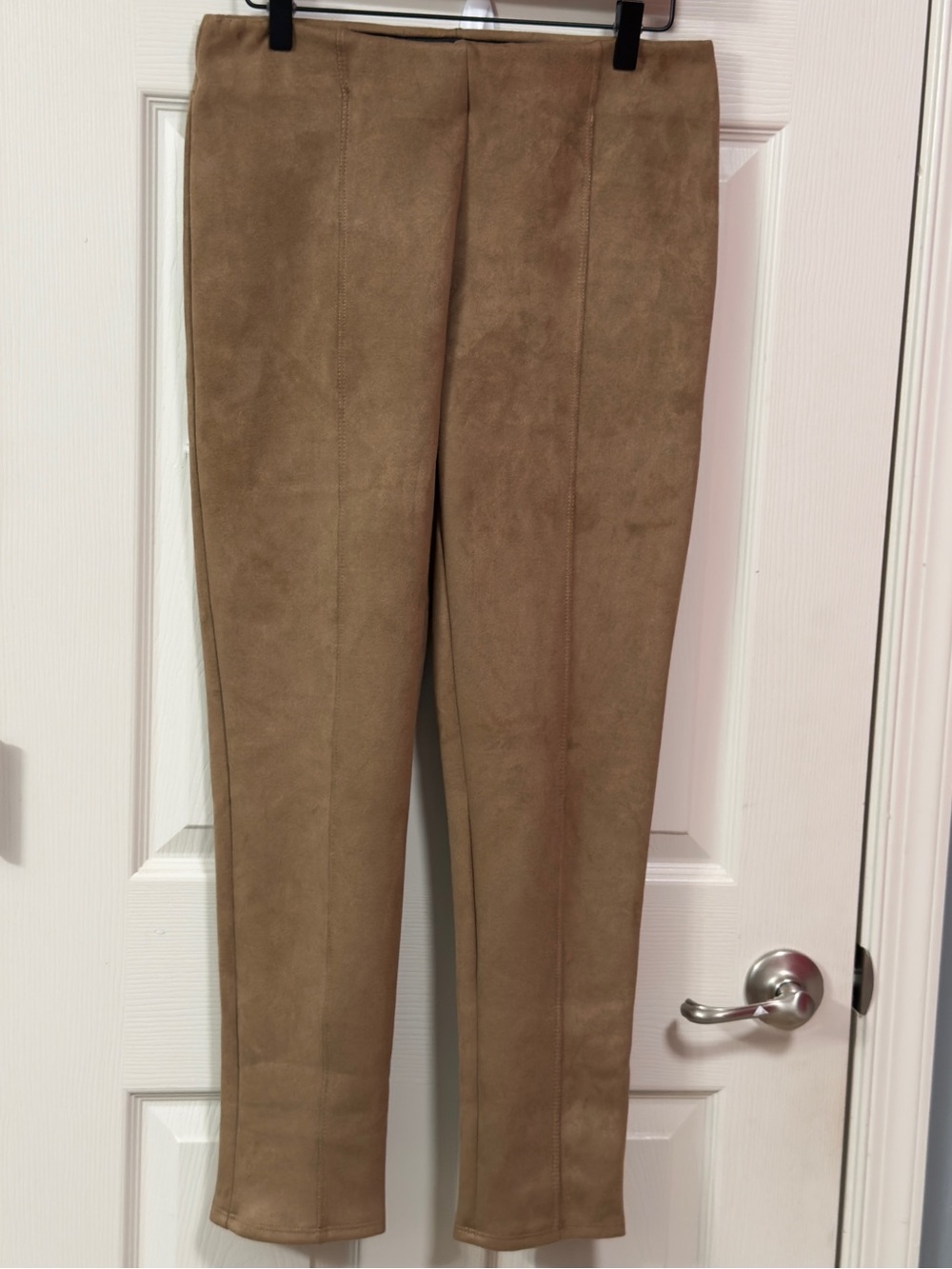 Altar'd State Camel Faux Suede Stretch Skinny Pants Size M Western Bohemian Y2K